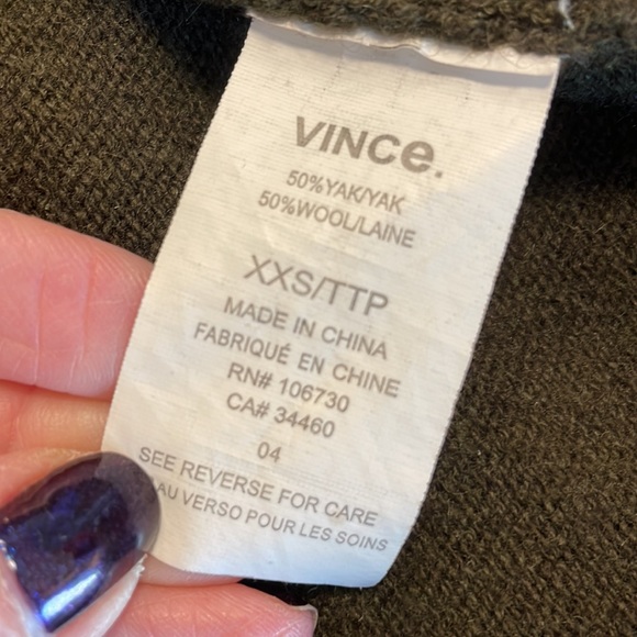 Stunning Olive Vince Cardigan XXS - Picture 6 of 6